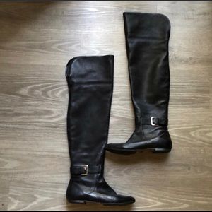 Cole Haan Over the Knee Leather Boots